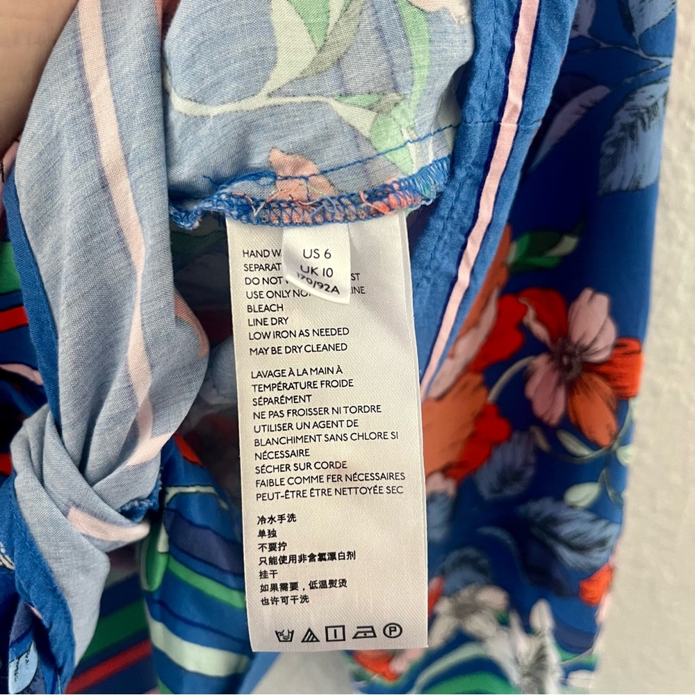 Anthropologie Maeve Elan Scarf Printed Blouse Size 6 - Picture 10 of 16